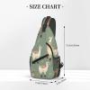 VTCTOASY Sling Bag Crossbody Sling Backpack for Men Women Alpaca Cross Chest Bag Travel Hiking Daypack view 2