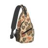 WSOIHFEC Sling Bag for Women Men Chest Bag Leopard Love Crossbody Bag Small Sling Backpack Fanny Packs Hiking Daypack view 1