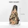 WSOIHFEC Sling Bag for Women Men Chest Bag Leopard Love Crossbody Bag Small Sling Backpack Fanny Packs Hiking Daypack view 2