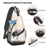 WSOIHFEC Sling Bag for Women Men Chest Bag Black Stork Crossbody Bag Small Sling Backpack Fanny Packs Hiking Daypack view 3