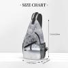 WSOIHFEC Sling Bag for Women Men Chest Bag White Snow Tree Crossbody Bag Small Sling Backpack Fanny Packs Hiking Daypack view 2
