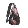 WSOIHFEC Sling Bag for Women Men Chest Bag Flower aesthetic Crossbody Bag Small Sling Backpack Fanny Packs Hiking Daypack view 1