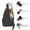 WSOIHFEC Sling Bag for Women Men Chest Bag Ink Painting Crossbody Bag Small Sling Backpack Fanny Packs Hiking Daypack view 4