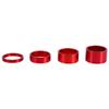 Sunicon Headset Spacer, 4 Colors 4Pcs Set 5mm 10mm 15mm 20mm Aluminum Alloy Headset Spacer Bike Front Stem Fork Washer (Red) view 1