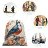 DJUETRUI Drawstring Bags Drawstring Backpack Flower And Bird Painting Sports Gym Bag for Women Men Sports Sackpack view 3