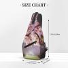 WSOIHFEC Sling Bag for Women Men Chest Bag Cherry Blossom Crossbody Bag Small Sling Backpack Fanny Packs Hiking Daypack view 2