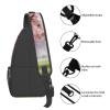 WSOIHFEC Sling Bag for Women Men Chest Bag Cherry Blossom Crossbody Bag Small Sling Backpack Fanny Packs Hiking Daypack view 4