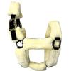Derby Originals Comfortable Super Soft Padded Faux Mink Horse Black Nylon Halters with Throat Snap for Easy Removal, Daily Use, and 1-Year Warranty (Black, Warmblood/OS) view 1