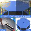 BIWKONI 12/14/16Ft Trampoline Shade Cover, Sunscreen Rainproof Anti-UV Trampolines Sunshade Canopy Accessories for Backyard Playground,14FT view 2