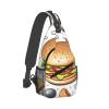 WSOIHFEC Sling Bag for Women Men Chest Bag Fast Food Crossbody Bag Small Sling Backpack Fanny Packs Hiking Daypack view 1
