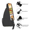 WSOIHFEC Sling Bag for Women Men Chest Bag Fast Food Crossbody Bag Small Sling Backpack Fanny Packs Hiking Daypack view 4