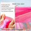 Jewemia Adult Women Tutu Skirt Layered Tulle Skirt Classic Elastic Tutu Skirt Ballet for Women and Girls Festival Cosplay (Coral Fuchsia) view 4