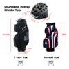 ASK ECHO T-Lock Golf Cart Bag with 14 Way Organizer Divider Top, Premium Cart Bag with Handles and Rain Cover, for Men (Black) view 4