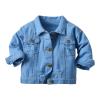 Betadog Toddler Baby Denim Jackets Button Down Jeans Coat Ripped Hooded Top Fall Cowboy Outwear (Blue, 6-7 Years) view 1