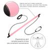 Pilates Bar, Exercise Stick, Exercise Resistance Bands, Pilates Bar with Non Slip Foot Strap Prevent Break 2 Section Exercise Equipment, Portable Toning Bar Yoga Pilates Equipment view 3