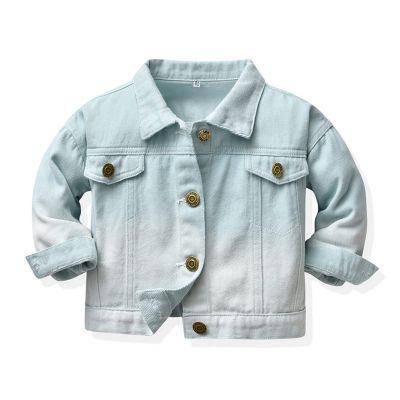 Betadog Toddler Baby Boy Girls Denim Jacket Button Down Jeans Girl Boy Coat Cowboy Outwear Casual (Green, 5-6 Years)