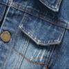 Betadog Child Kids Toddler Baby Boy Girl Basic Jeans Jacket Navy Light Blue Denim Coat Casual Fall (Blue, 12-18 Months) view 3