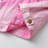 Betadog Girls' Denim Jacket Girls' Pearls Denim Jacket Outerwear Boys' Denim Trucker Jacket (Hot Pink, 2-3 Years) view 4