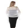 Hotshawl Womens Silk shawl Solid Color Beaded Scarf Shawls and Wraps for Evening Dress Bridesmaid Scarves (Pale Champagne) view 1