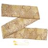Toddmomy Martial Arts Sword Case, 53 Inch Silk Brocade Carrying Bag with Tassel for Tai Chi Broadsword & Cosplay Gear, Floral Gold view 3