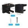 PATIKIL Baseball Bat Holder, 2 Pcs Baseball Wall Mount Bat Holder Sports Display Wall Mount Softball Storage Hockey Stick by Wood, Black view 2