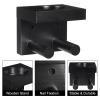 PATIKIL Baseball Bat Holder, 2 Pcs Baseball Wall Mount Bat Holder Sports Display Wall Mount Softball Storage Hockey Stick by Wood, Black view 3