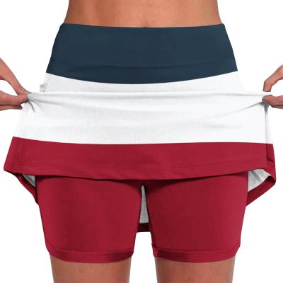 Womens Skorts Dressy Casual Summer Shorts Plus Size Athletic Skorts for Women Running Tennis Workout Outfits Athletic Skirts for Women Red 3X