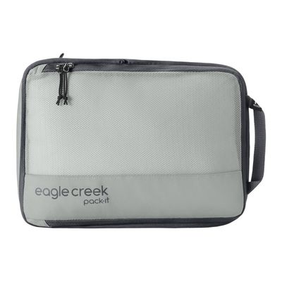 Eagle Creek Pack-It Reveal Compression Cube - Lightweight Compression Cube for Optimizing Luggage Space - Convenient Top Handle - Easy-Grab Zipper - Washable - Medium - Storm Grey