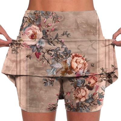 TANGNADE Day Sale Prime Womens Skorts Dressy Casual Summer Shorts Plus Size Athletic Skorts for Women Running Tennis Workout Outfits Golf Skirts for Women with Shorts Multicolor M