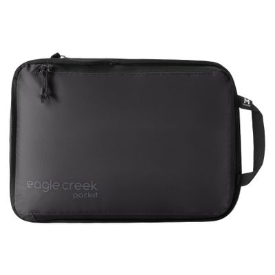 Eagle Creek Pack-It Isolate Compression Cube - Lightweight Compression Cube for Optimizing Luggage Space - Easy-Grab Zipper - Convenient Top Handle - Recycled Materials - Medium - Black