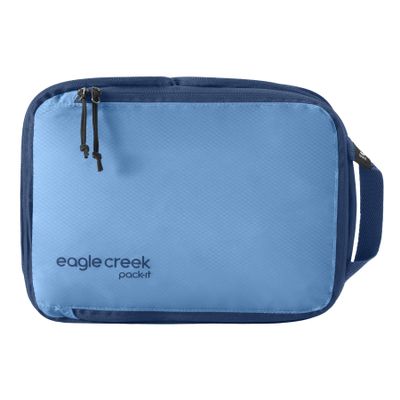 Eagle Creek Pack-It Isolate Compression Cube - Lightweight Compression Cube for Optimizing Luggage Space - Easy-Grab Zipper - Convenient Top Handle - Recycled Materials - Small - Blue Dawn