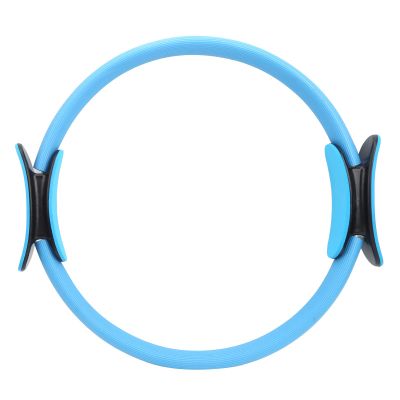 Drfeify Yoga Ring, Portable Lightweight Pilates Ring for Full Body Workout, Exercise Circle with Non-Slip Grip for Women Men Seniors Home Travel Gym (Blue)