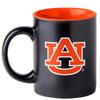Boelter Brands Two Toned Matte Black Coffee Mug, NCAA Team Logo with Inner Team Color (Auburn Tigers) view 1