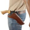 Barsony Brown Leather Cross-Draw Gun Holster for 6" Uberti 1875 Right view 1