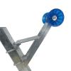 Sturdy Built Boat Trailer Winch Seat with Blue PVC Roller and Bells for 2 inch and 3 inch Winch Posts, 27002 view 3