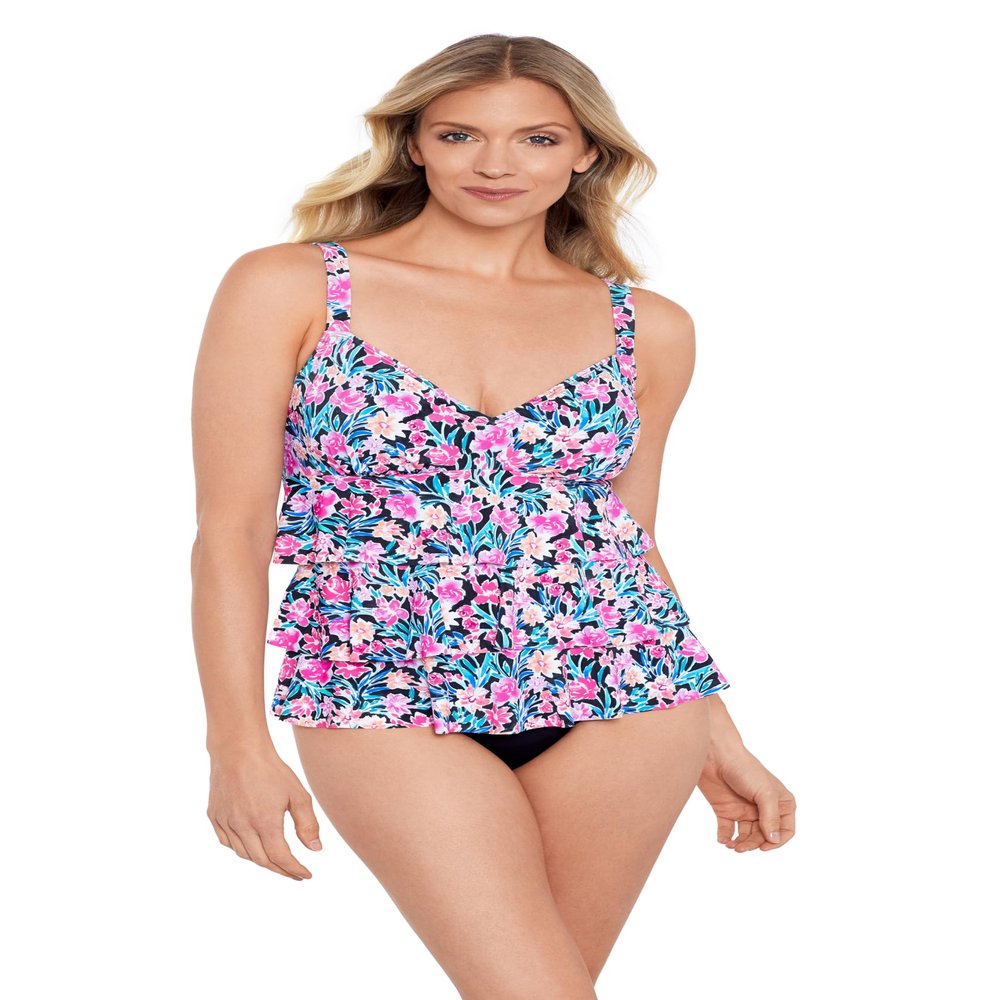 Shapesolver Women's Triple Tier Fauxkini, Florentine