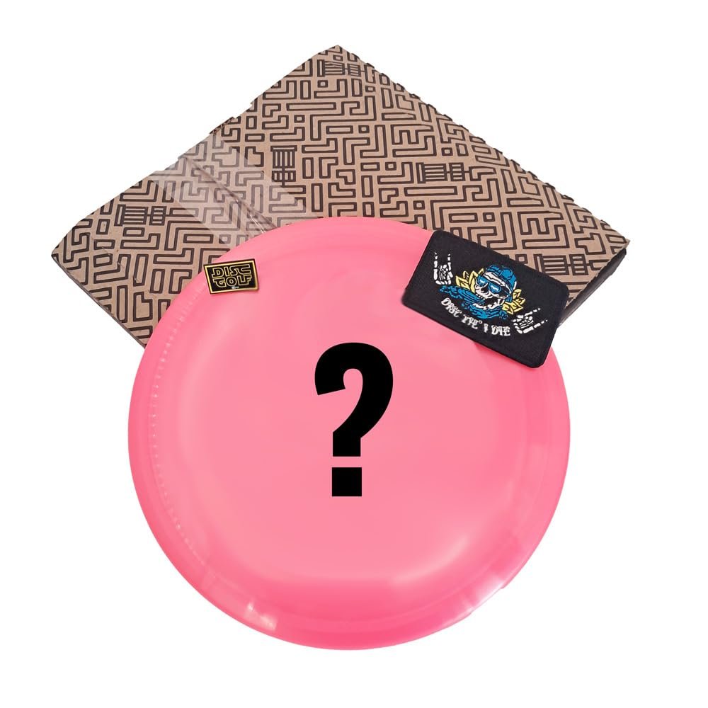 Disc Golf Mystery Box - Suprise Assortment of Discs, Merchandise, and Accessories (1 Disc)