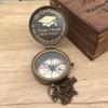 ArtisanGallery Personalized College Graduation Gift for Boy Son Grandson, Graduation Gift Compass, High School, Graduation Gift for Him, Brown Antique view 3