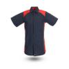 PINNACLE Short Sleeve Motorsports Industrial Work Shirt S22 - Navy/Red, Small view 1
