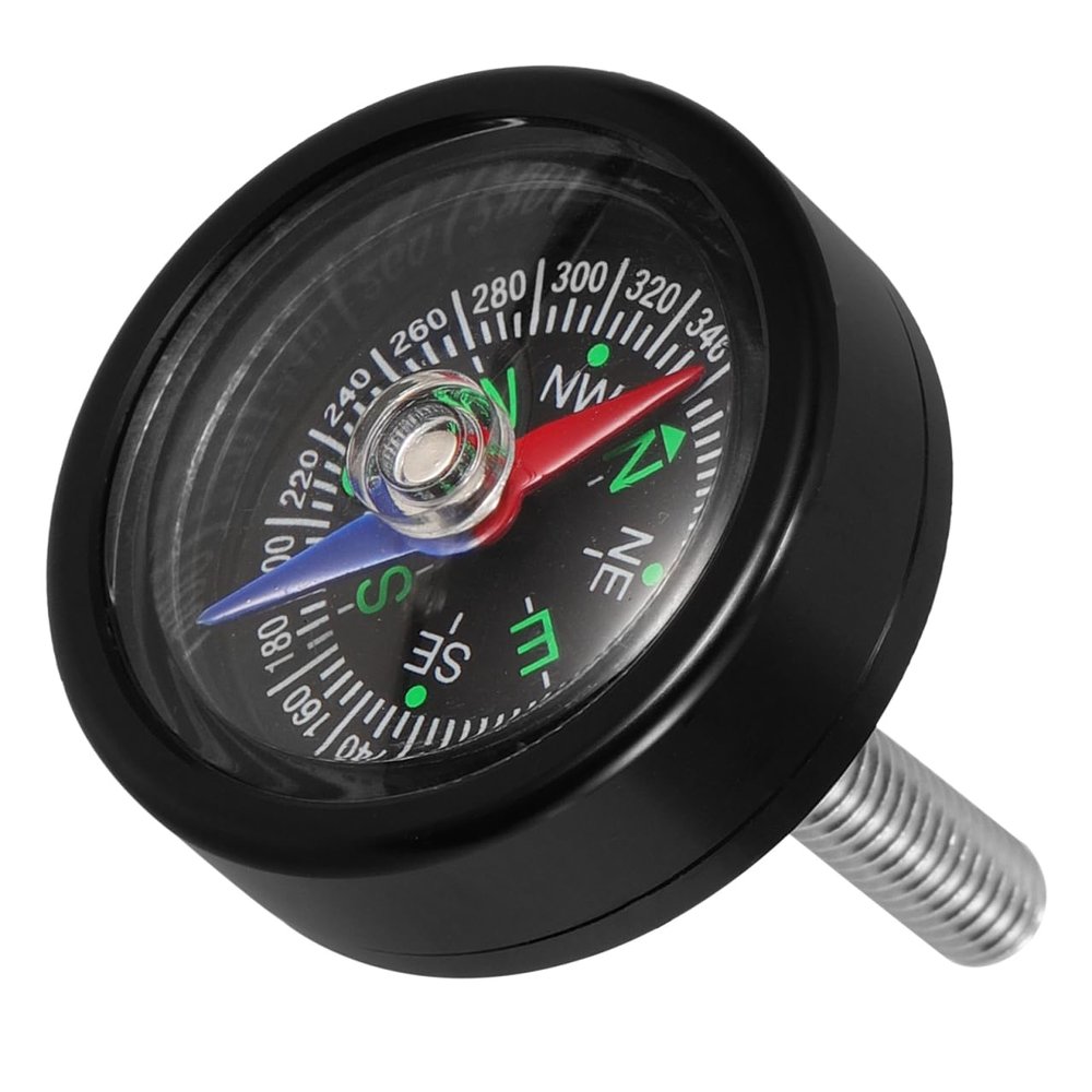 Yardwe Baseplate Compass 1.38 Inch Lightweight Cycling Compass for Mountain Bike Handlebar Outdoor Navigation Tool