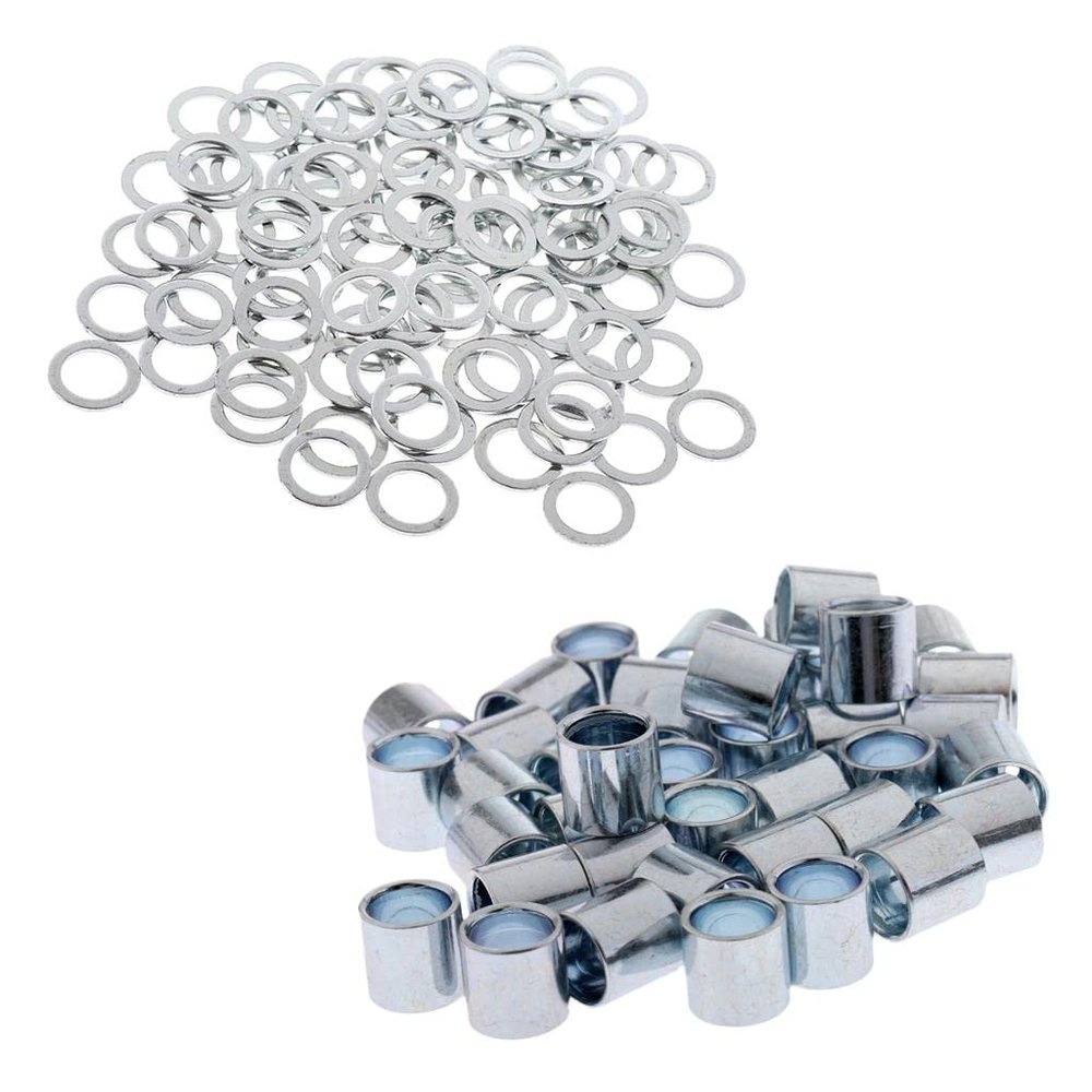 NineFit Basics Skateboard, Bearing Spacers and Speed Washers for Bearings, Trucks and, 8x11x1mm, Black