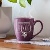 Rico Industries NFL Football Minnesota Vikings Dad Purple 16 oz Team Color Laser Engraved Speckled Ceramic Coffee Mug view 2