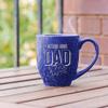 Rico Industries NFL Football Detroit Lions Dad Royal Blue 16 oz Team Color Laser Engraved Speckled Ceramic Coffee Mug view 3