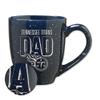 Rico Industries NFL Football Tennessee Titans Dad Navy 16 oz Team Color Laser Engraved Speckled Ceramic Coffee Mug view 1