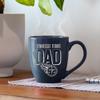 Rico Industries NFL Football Tennessee Titans Dad Navy 16 oz Team Color Laser Engraved Speckled Ceramic Coffee Mug view 2