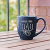 Rico Industries NFL Football Tennessee Titans Dad Navy 16 oz Team Color Laser Engraved Speckled Ceramic Coffee Mug view 3