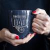 Rico Industries NFL Football Tennessee Titans Dad Navy 16 oz Team Color Laser Engraved Speckled Ceramic Coffee Mug view 4