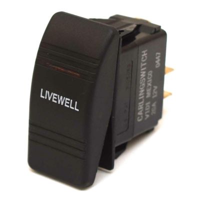 NineFit Basics Carling On/Off Contura III Boat Rocker Switch | Livewell 3 Spade 12 V