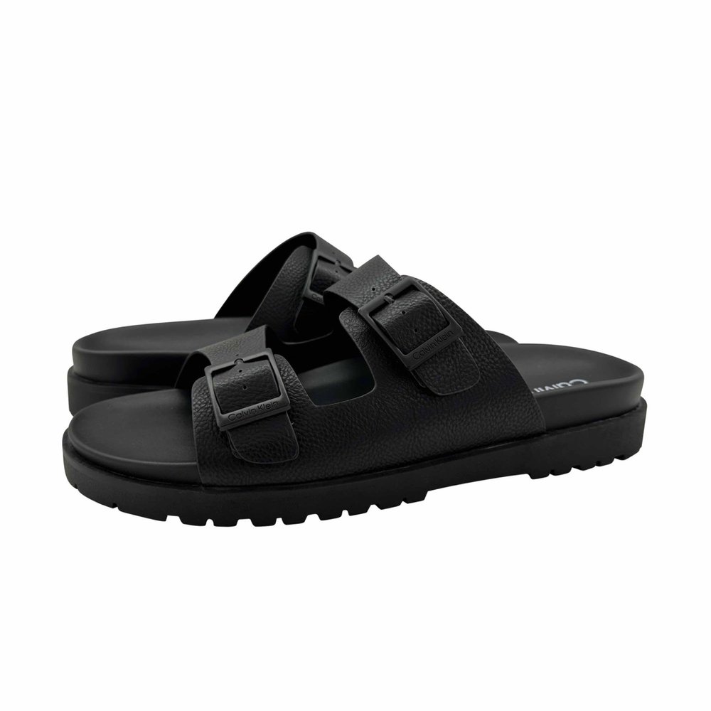Calvin Klein Men's Roose Sandal, Black 001, 13