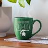 Rico Industries NCAA Michigan State Spartans Dad Alternate 16 oz Team Color Laser Engraved Speckled Ceramic Coffee Mug view 2